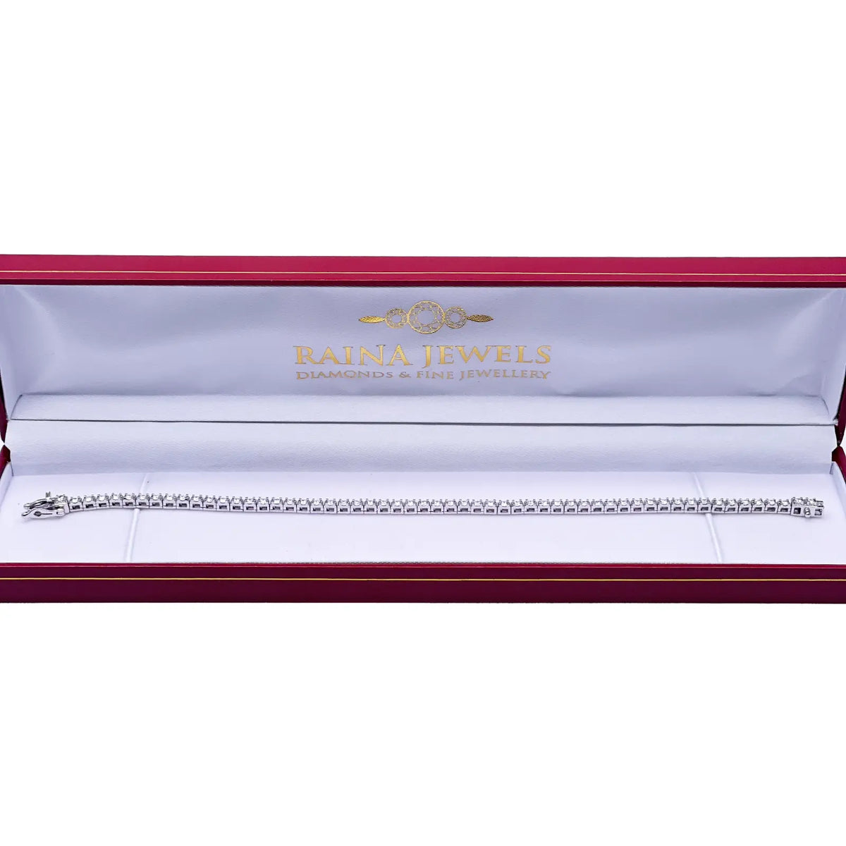 14ct White Gold Natural Diamond Tennis Bracelet 4 claw 2.00ct 7''inches Diamond Bracelets
