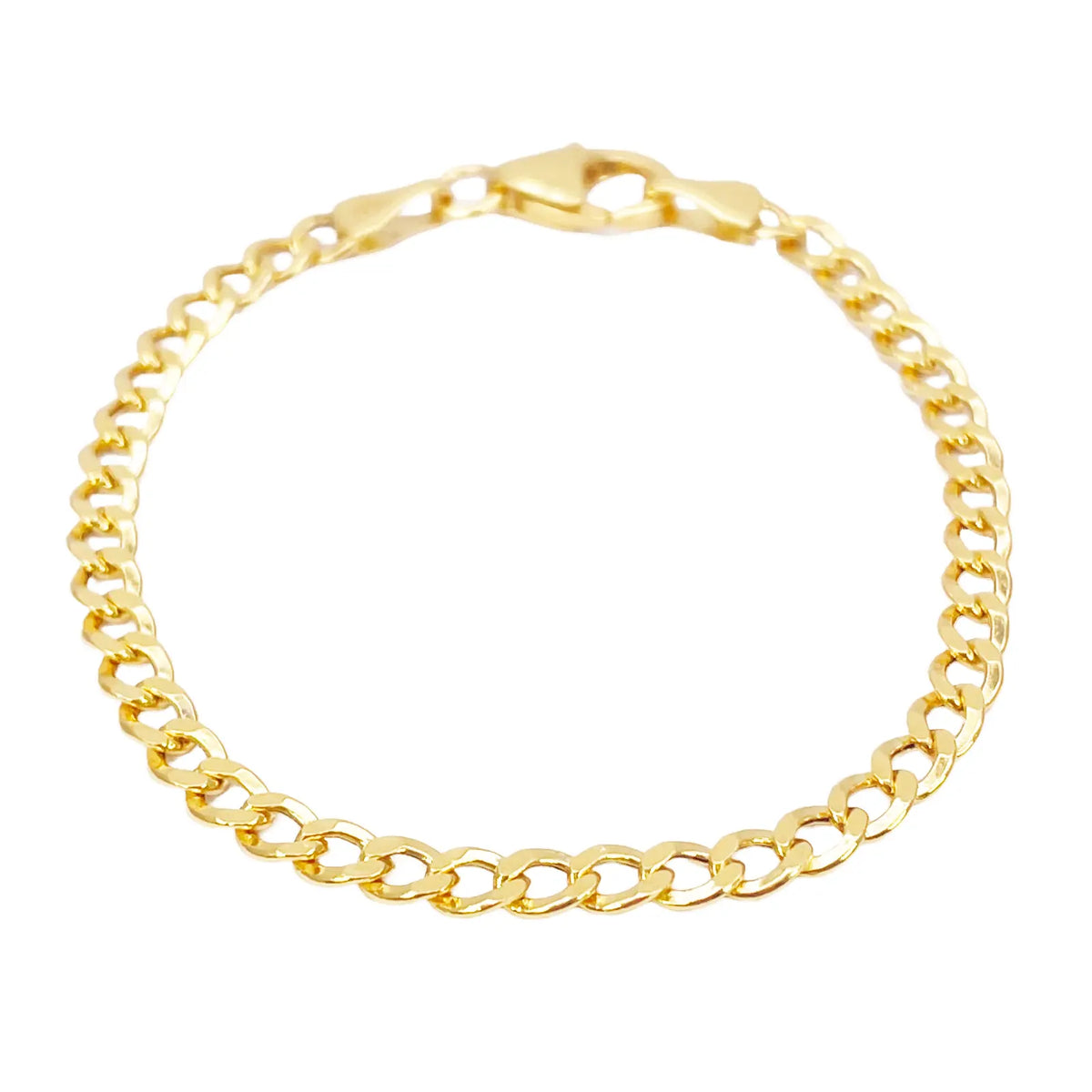 22ct Gold Kids Bracelet Curb link 5.7 Inches 3.4mm Width 
