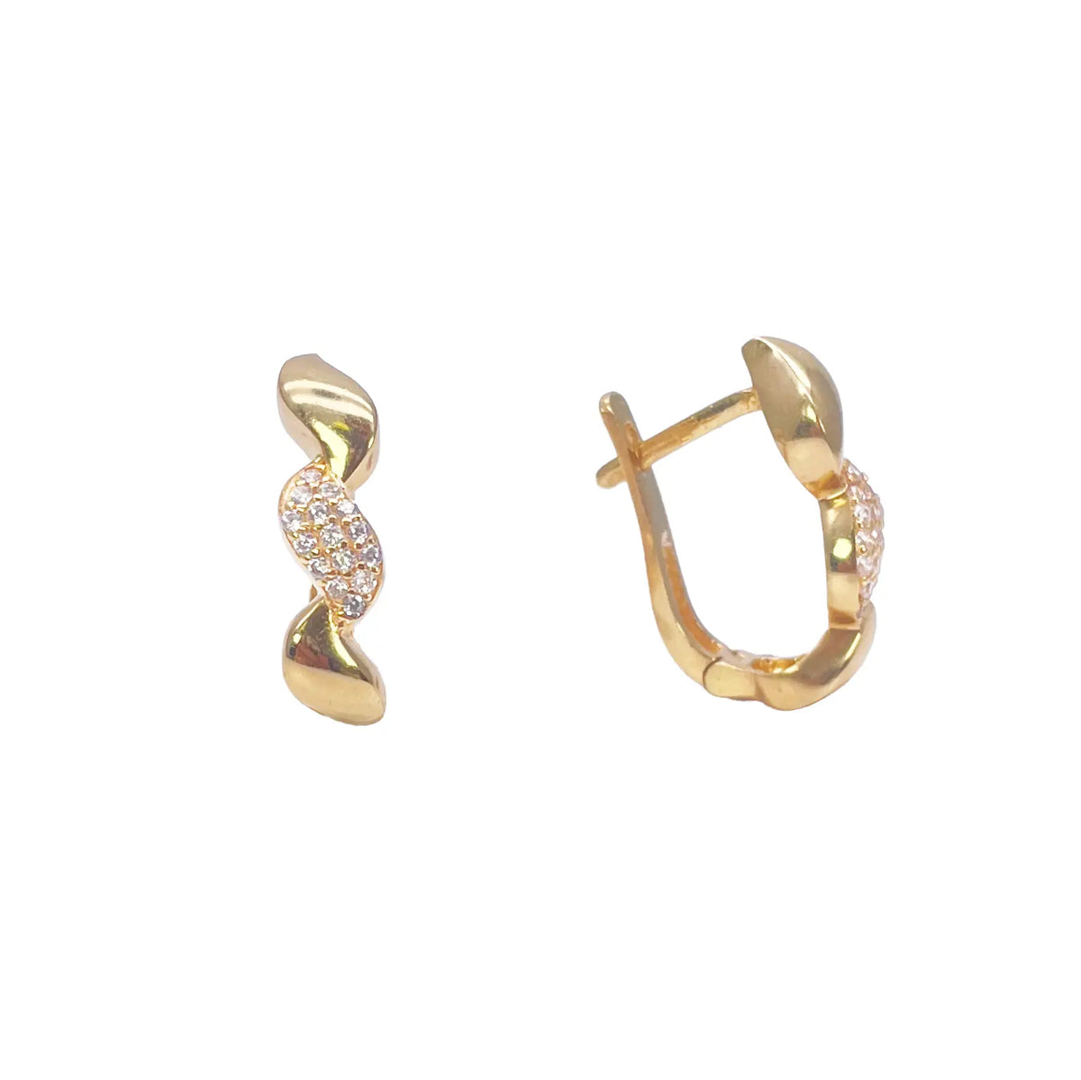 22ct Yellow Gold Circle Of Life Leaf Pendant & Matching Leaf Earrings Set 