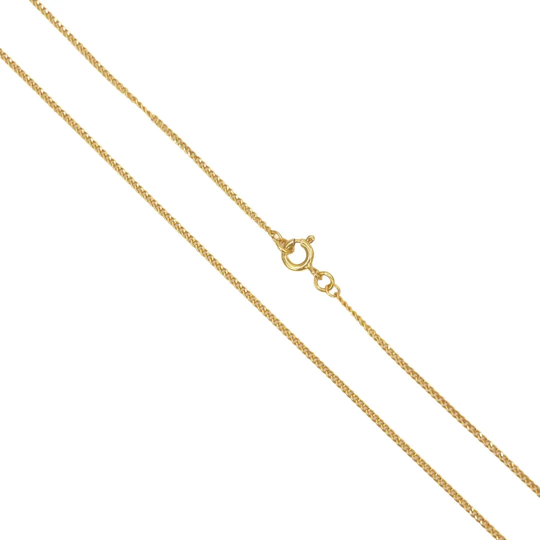 22ct Yellow Gold Diamond Cut Curb Chain 4.39gm, 22 inches 