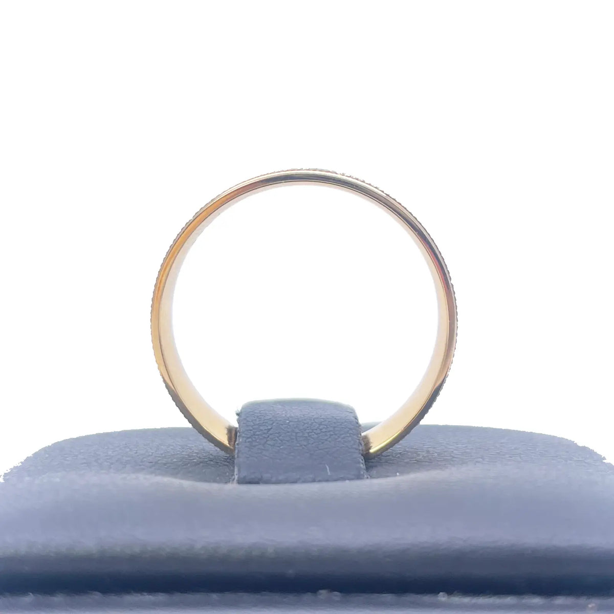 22ct Yellow Gold High Polished & Triple Row Textured Men's Wedding Band 6mm 