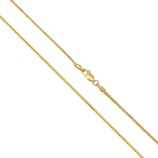 22ct Yellow Gold Solid Double Cable Trace Chain Necklace 20.5 Inches 1.2mm Width 