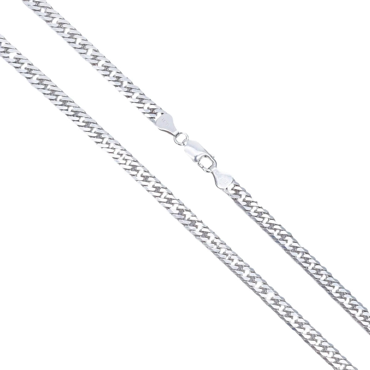 925 Sterling SIlver Curb Chain Necklace 24''inches 5.5mm Width 