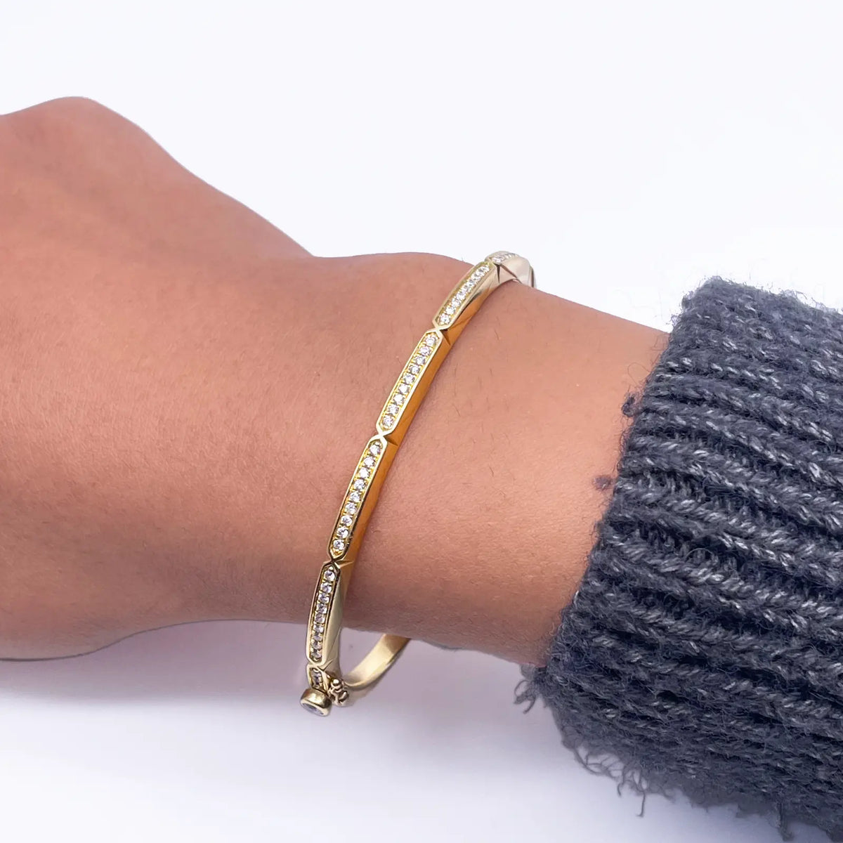 18ct Yellow Gold Diamond Bangle/Bracelet From Boodles Art Deco Jazz Collection 0.63ct  Diamond Bracelets