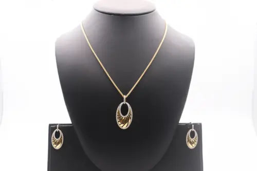 18ct Yellow Gold Diamond Necklace 1.55cts 